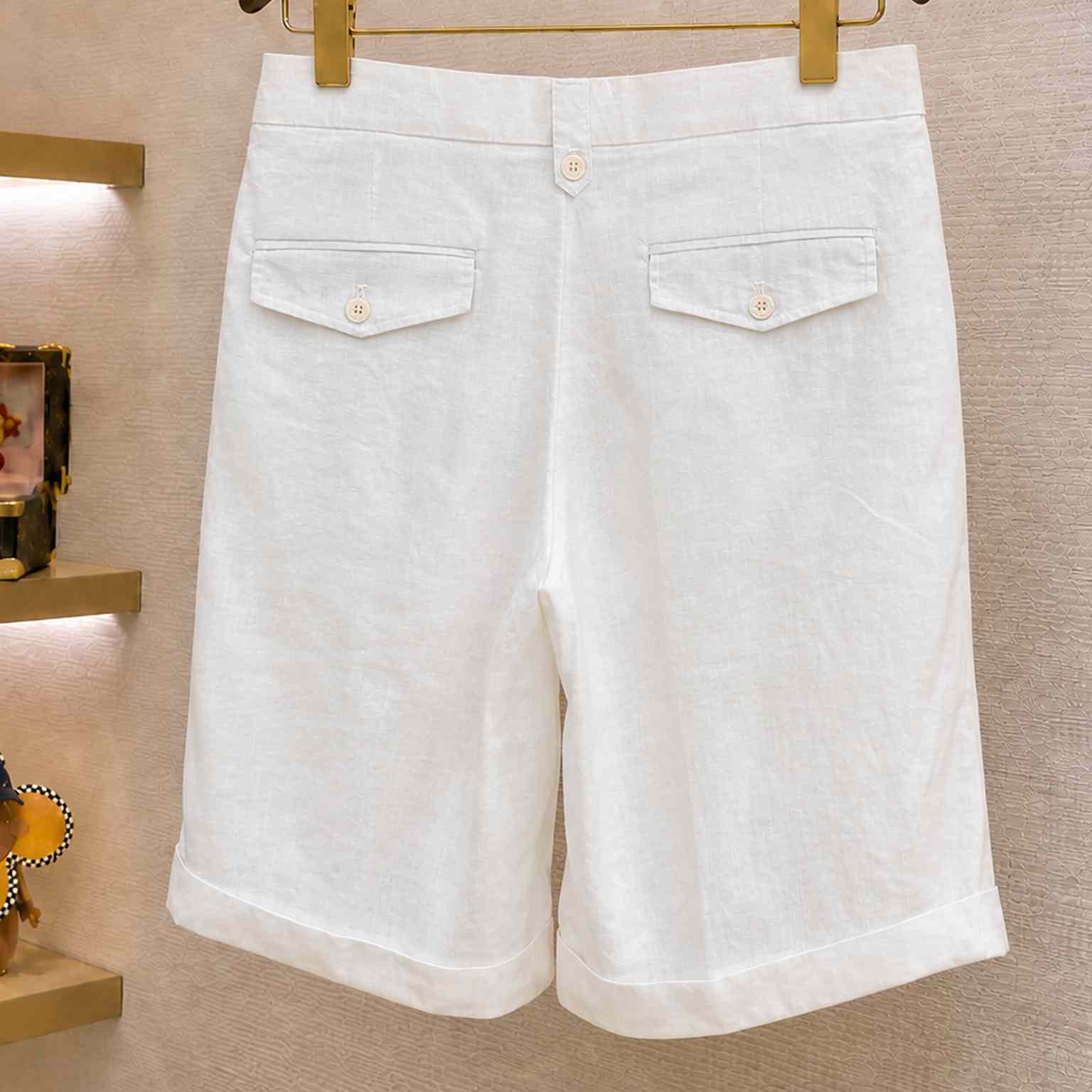 Loro Piana Linen Shorts - DesignerGu