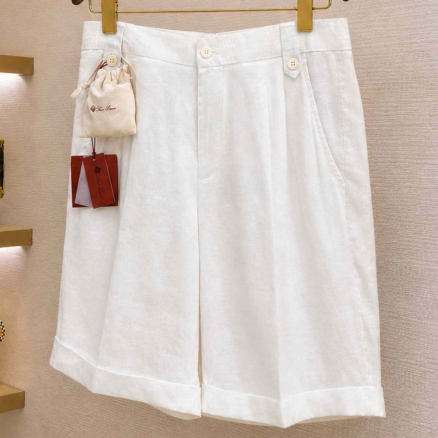 Loro Piana Linen Shorts - DesignerGu