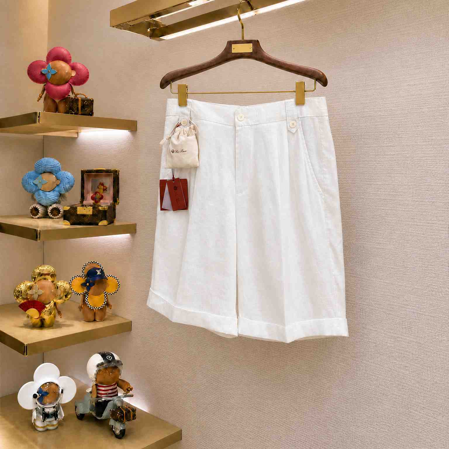 Loro Piana Linen Shorts - DesignerGu