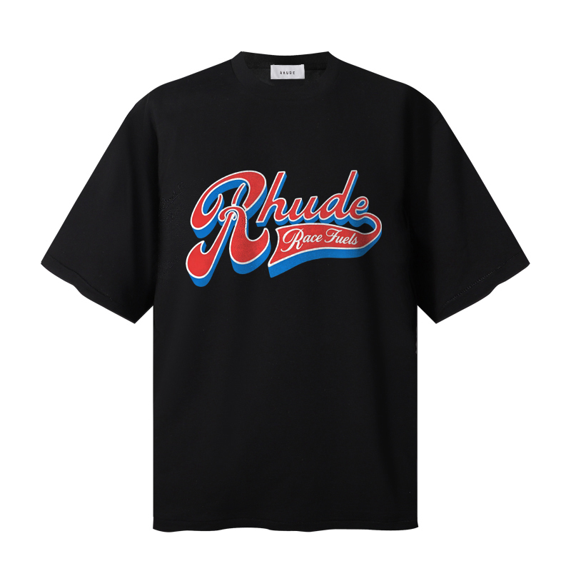 Rhude Pit Stop Tee 'Black' - DesignerGu