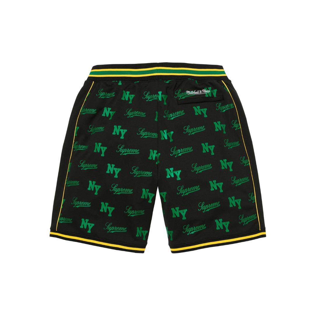 Supreme x Mitchell & Ness Monogram Short 'Black' - DesignerGu