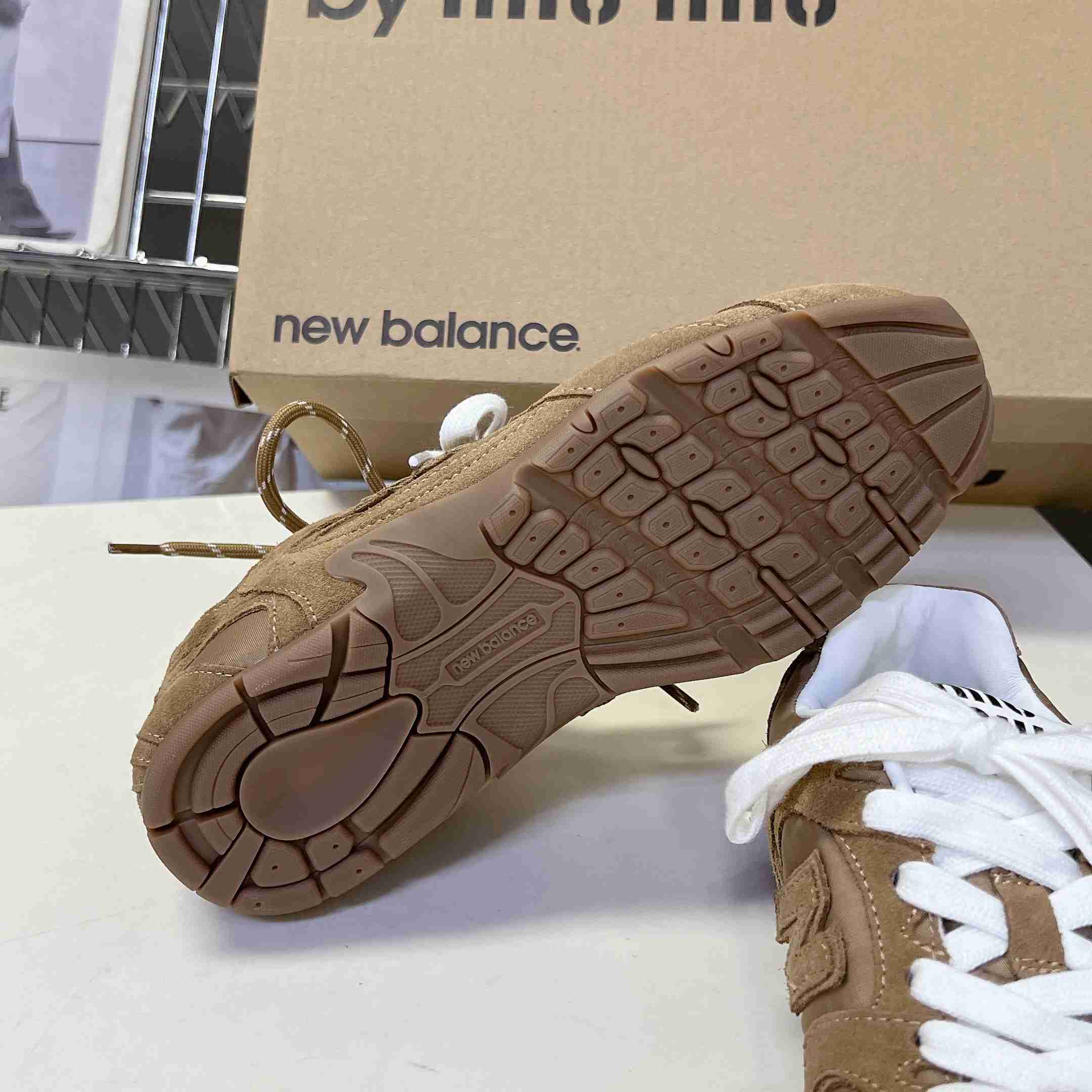 New Balance X Miu Miu 530 SL Technical Fabric And Suede Sneakers - DesignerGu