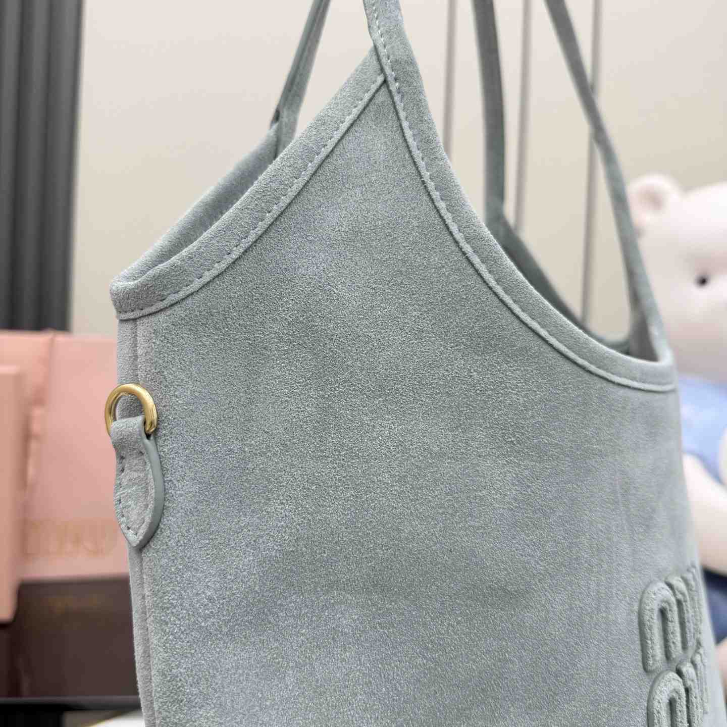 Miu Miu Ivy Suede Bag 5BG231 - DesignerGu