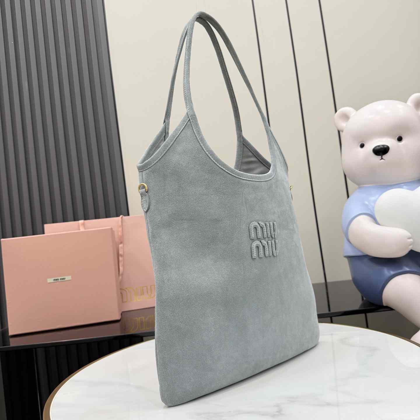 Miu Miu Ivy Suede Bag 5BG231 - DesignerGu