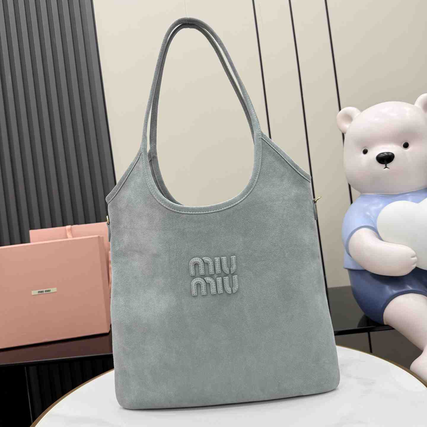 Miu Miu Ivy Suede Bag 5BG231 - DesignerGu