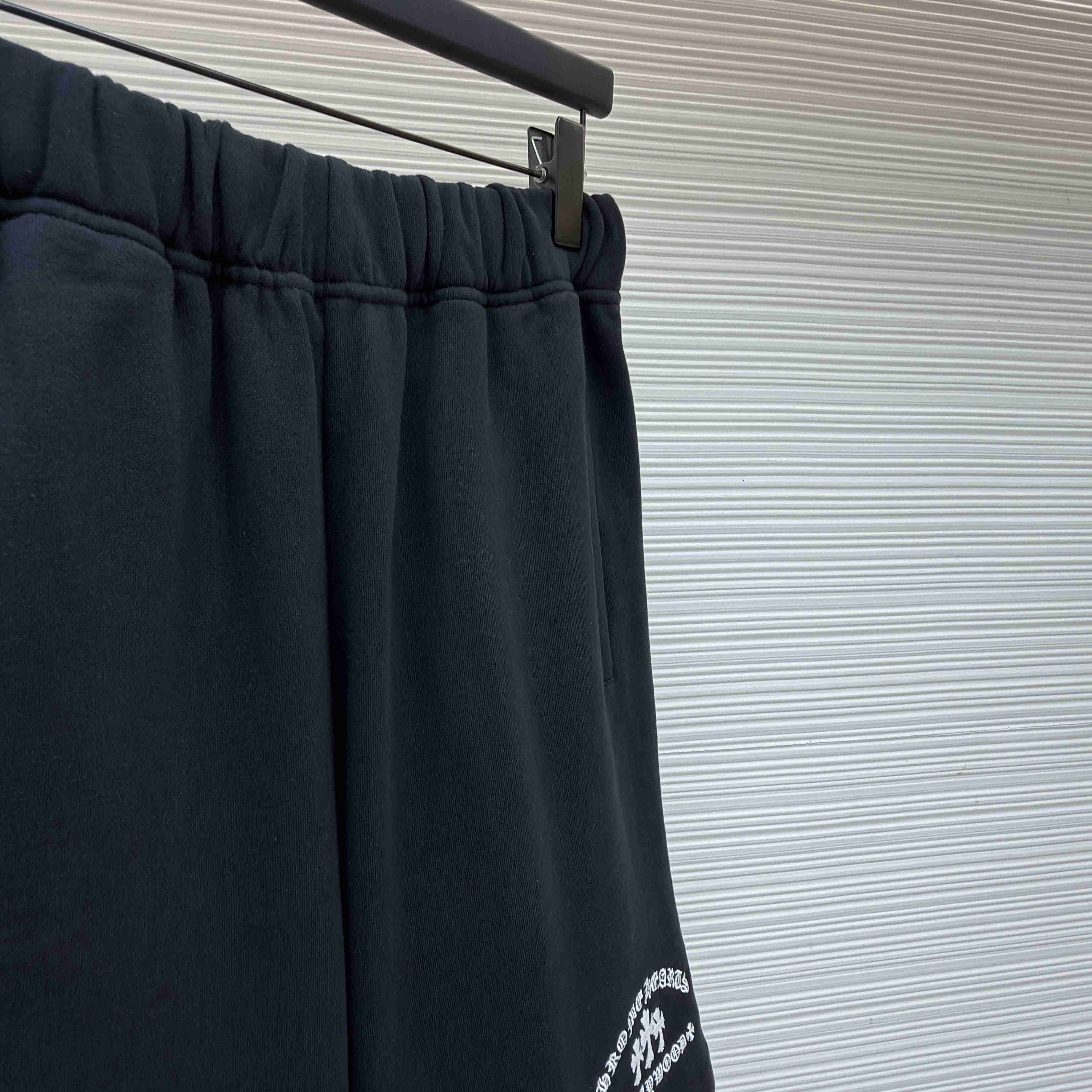 Chrome Hearts Cemetery Cross Embroidered Sweat Shorts - DesignerGu