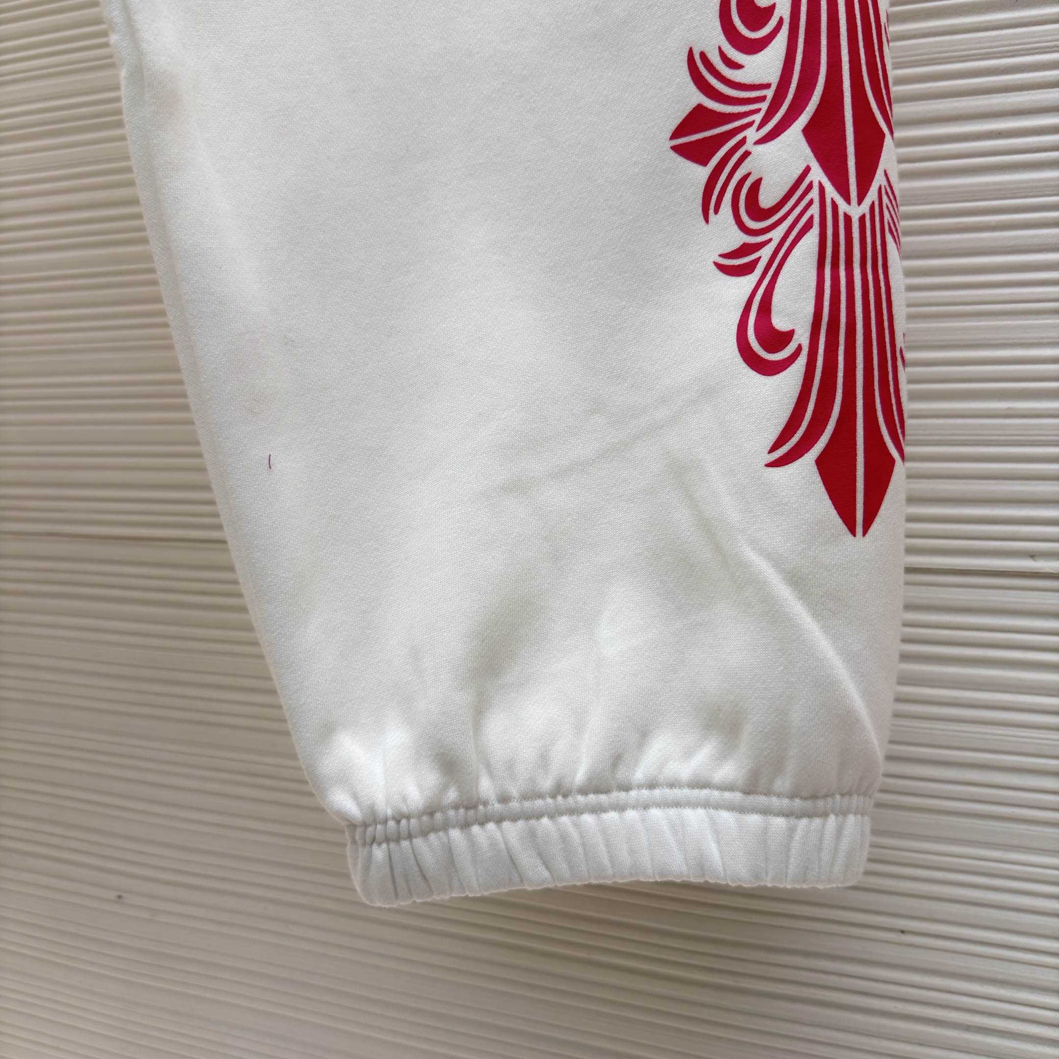 Chrome Hearts Horseshoe White Sweatpants - DesignerGu