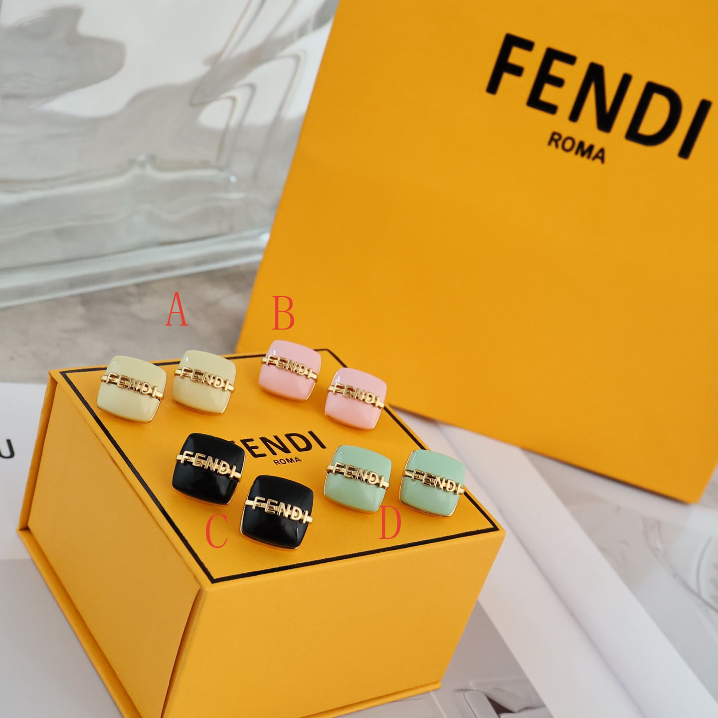 Fendi Fendigraphy Earrings - DesignerGu