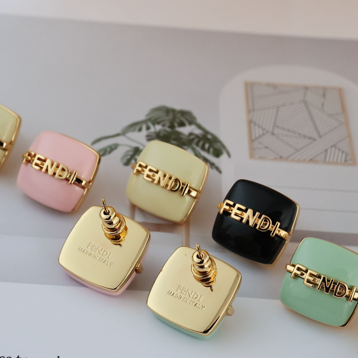 Fendi Fendigraphy Earrings - DesignerGu