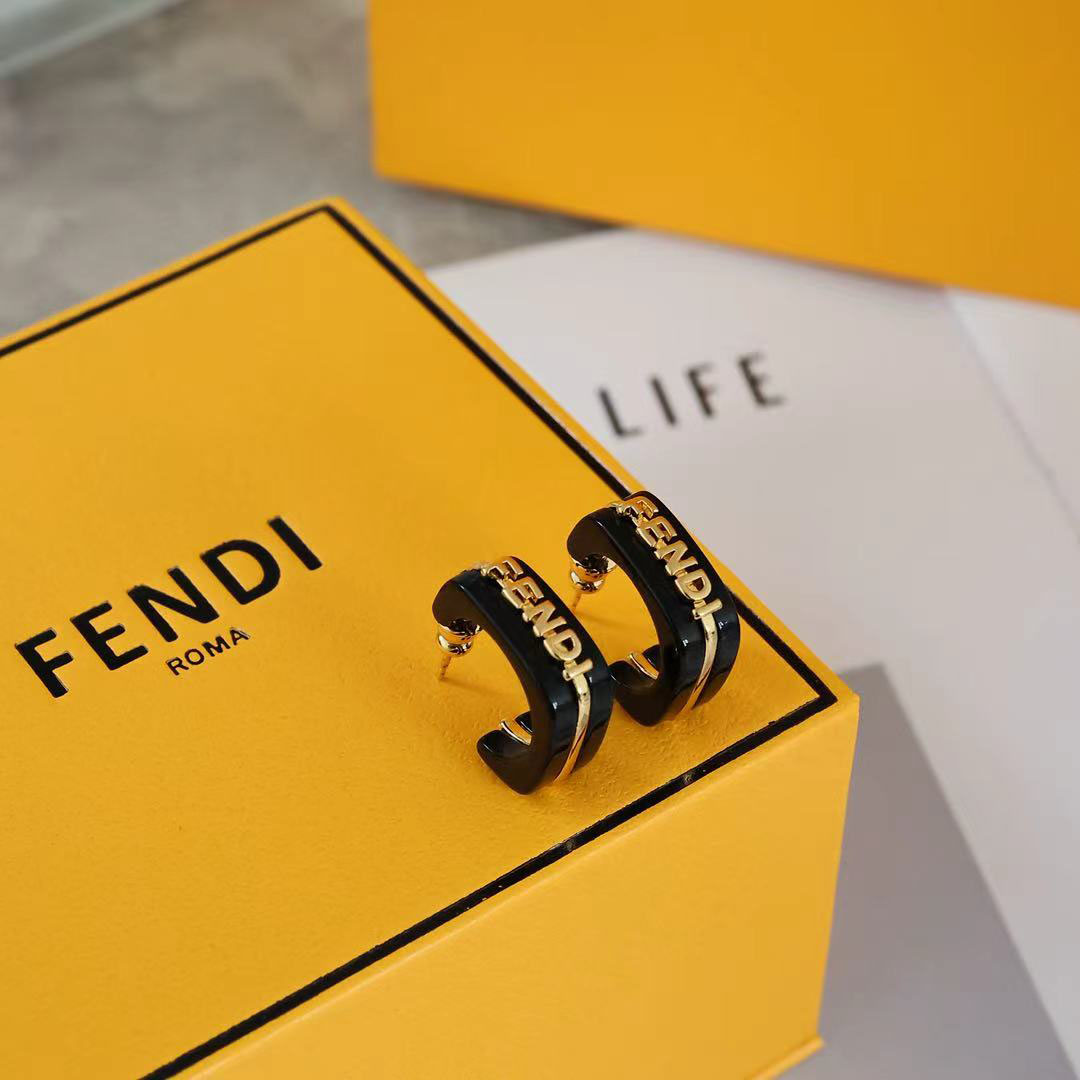 Fendi Fendigraphy Earrings - DesignerGu