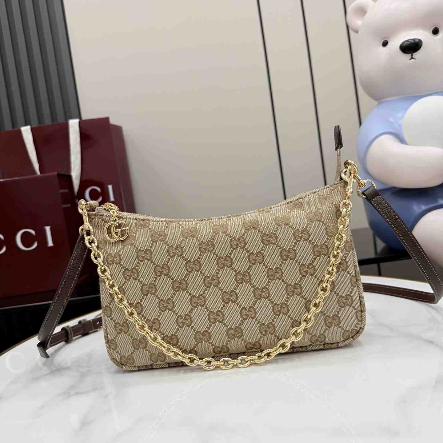 Gucci Lady Lunetta Chain Small Shoulder Bag A0034B - DesignerGu
