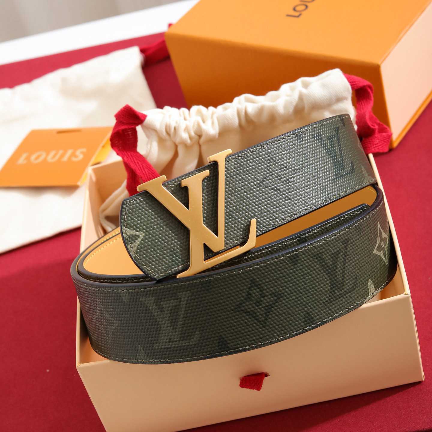 Louis Vuitton LV Initiales Monogram Surplus 40mm Belt - DesignerGu