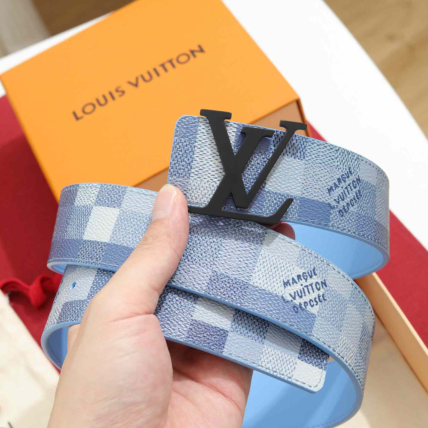 Louis Vuitton LV Initiales Damoflage 40mm Reversible Belt  - DesignerGu