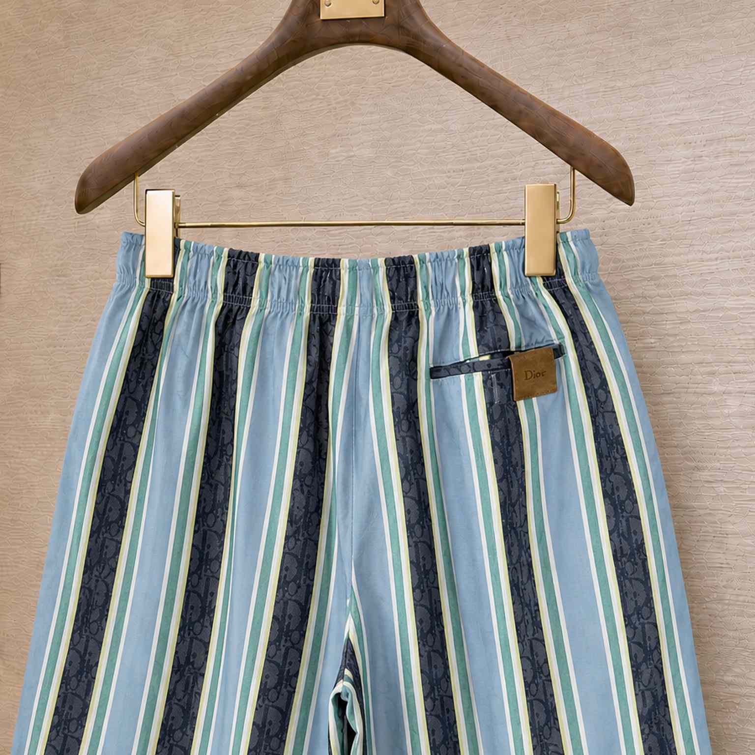  Dior Dioriviera Dior Oblique Sun Stripes Shorts - DesignerGu