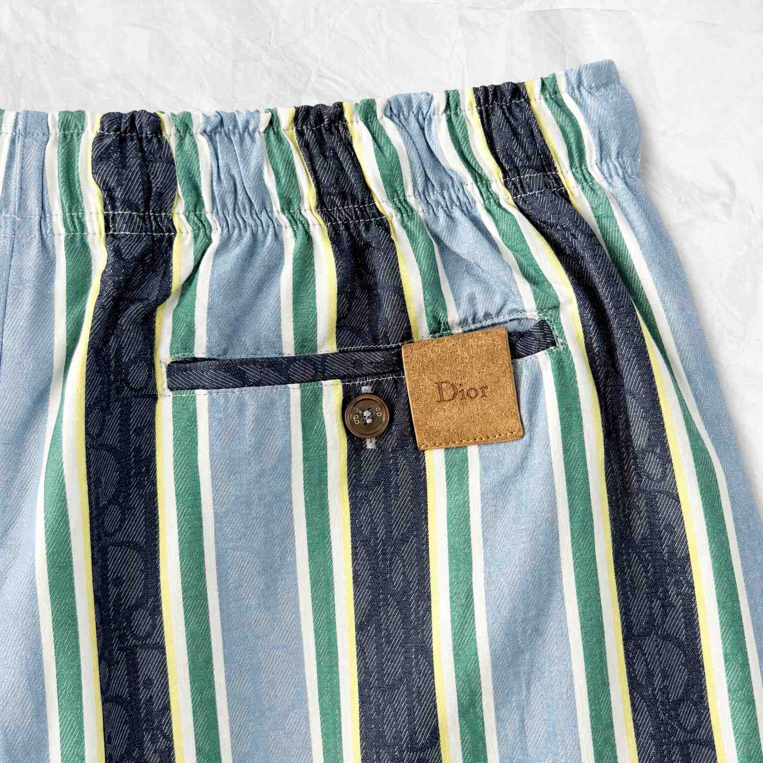  Dior Dioriviera Dior Oblique Sun Stripes Shorts - DesignerGu