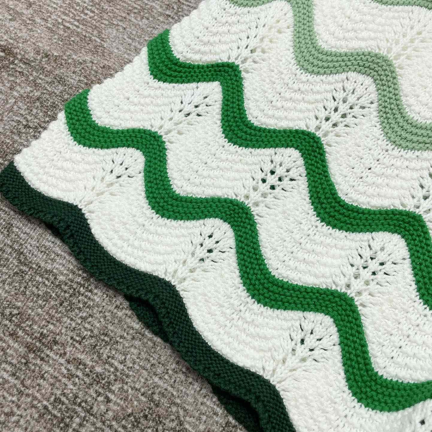 Casablanca Gradient Wave Texture Shorts 'Green/White' D0038 - DesignerGu