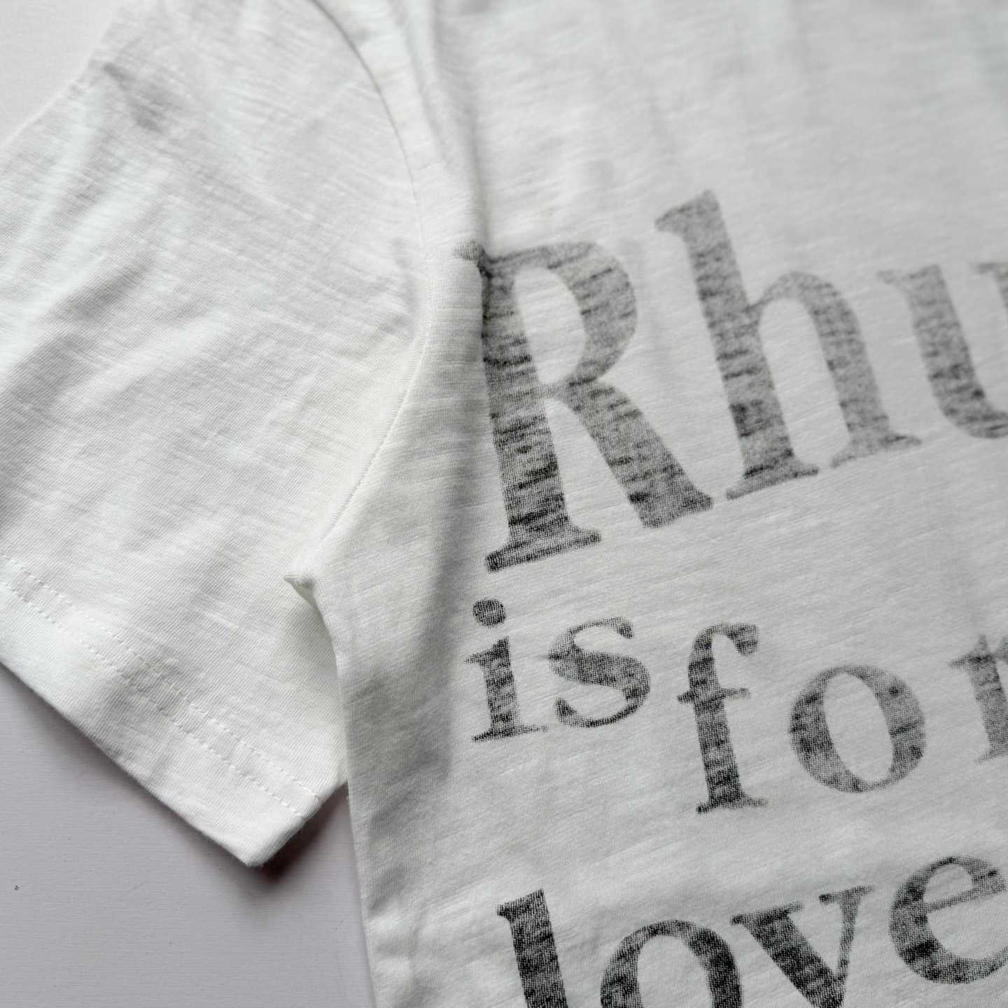 Rhude Lovers Slub Tee 'White' - DesignerGu