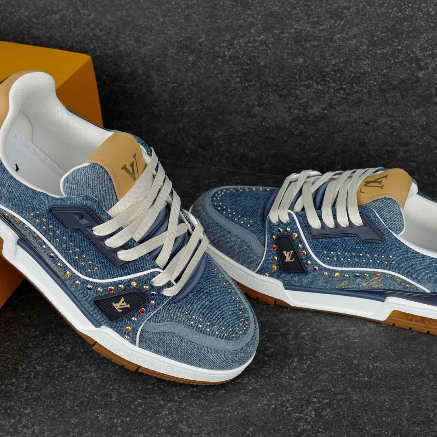 Louis Vuitton LV Trainer Sneaker 1AKCIB（upon uk size） - DesignerGu