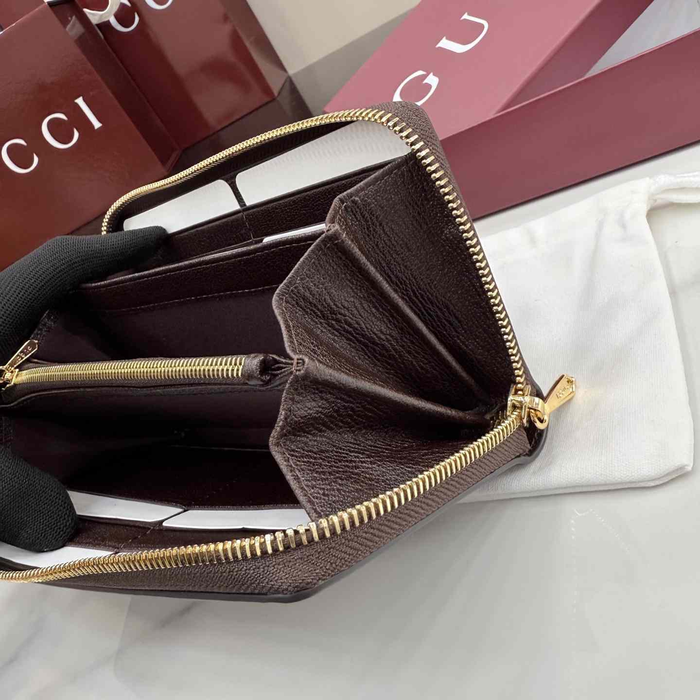 Gucci Lira Zip Around Wallet 867318 - DesignerGu