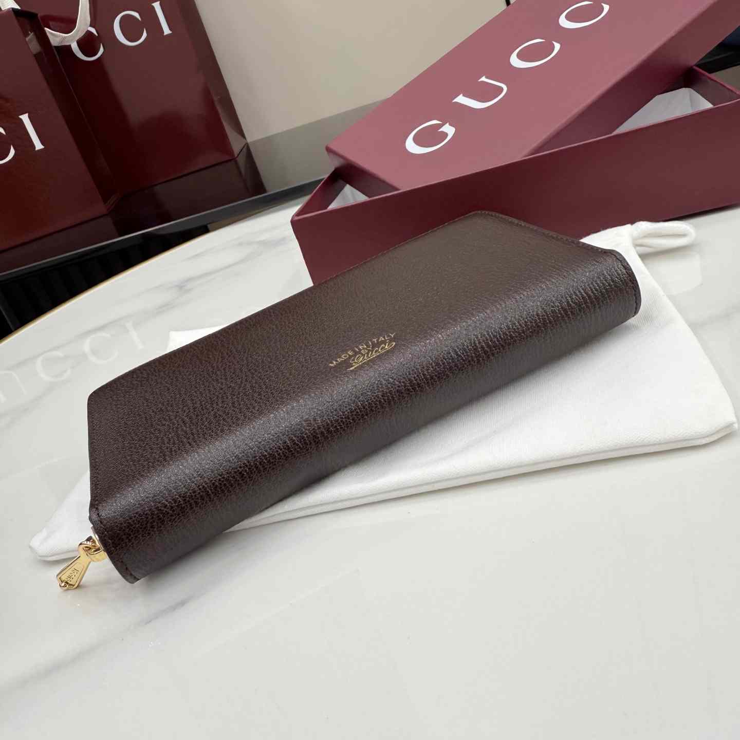 Gucci Lira Zip Around Wallet 867318 - DesignerGu