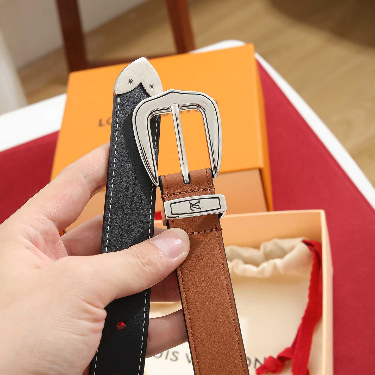 Louis Vuitton LV Dust 25mm Belt - DesignerGu