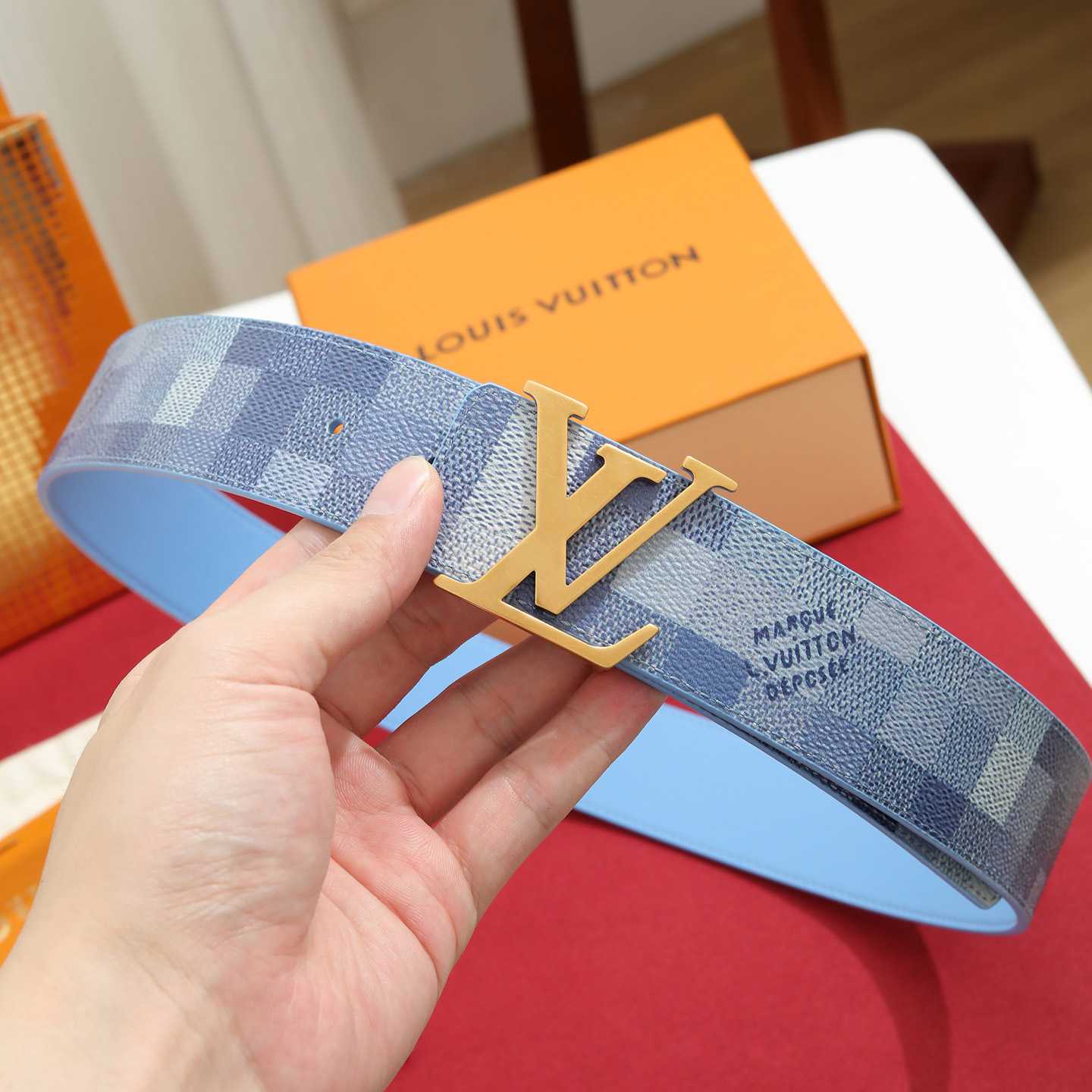 Louis Vuitton LV Initiales Damoflage 40mm Reversible Belt  - DesignerGu