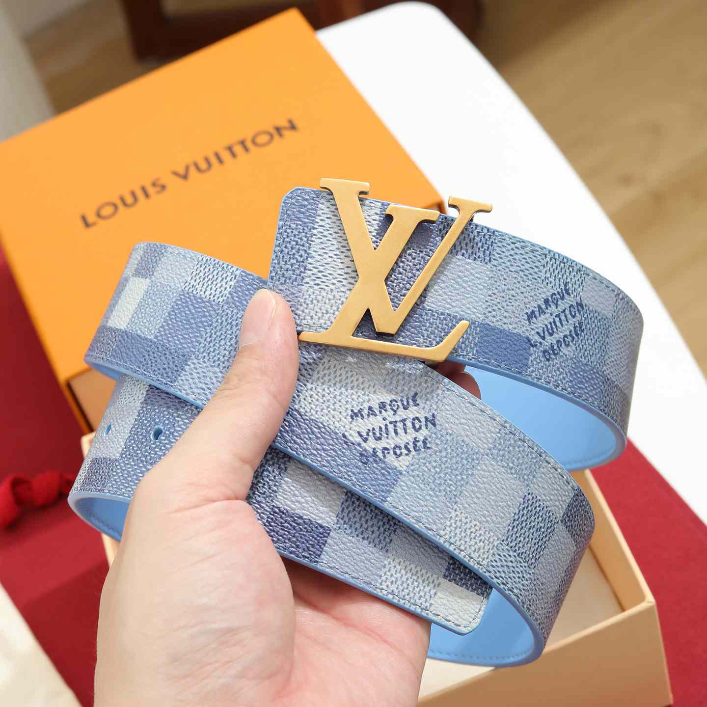 Louis Vuitton LV Initiales Damoflage 40mm Reversible Belt  - DesignerGu