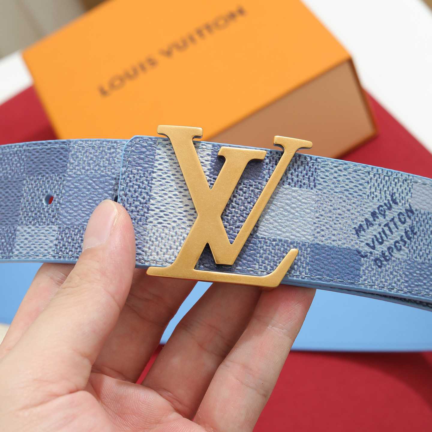 Louis Vuitton LV Initiales Damoflage 40mm Reversible Belt  - DesignerGu