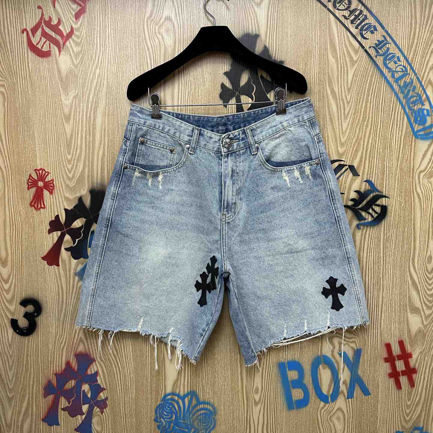 Chrome Hearts Denim Shorts - DesignerGu