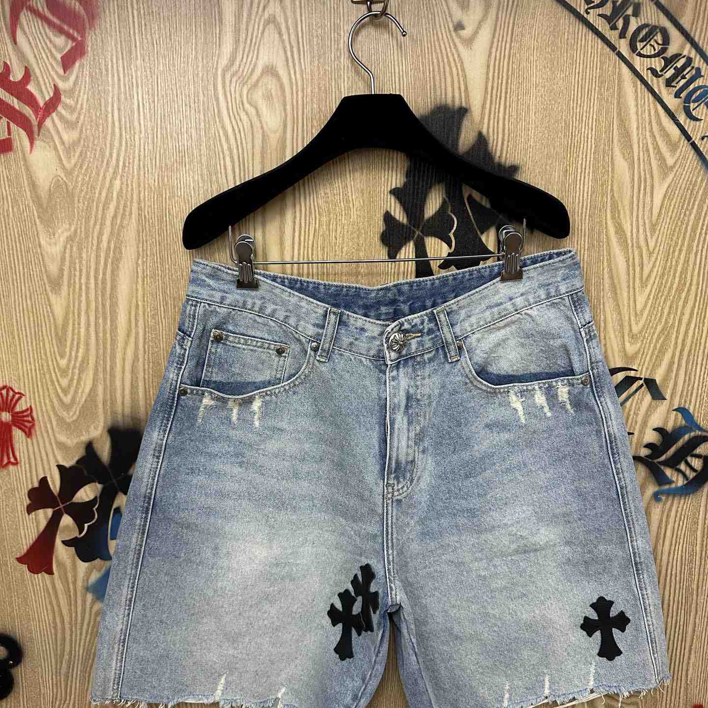 Chrome Hearts Denim Shorts - DesignerGu