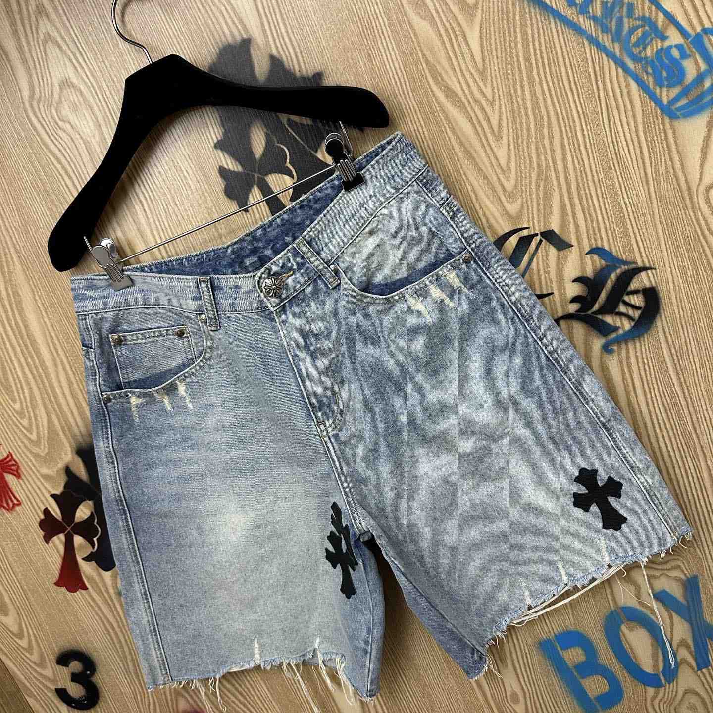 Chrome Hearts Denim Shorts - DesignerGu