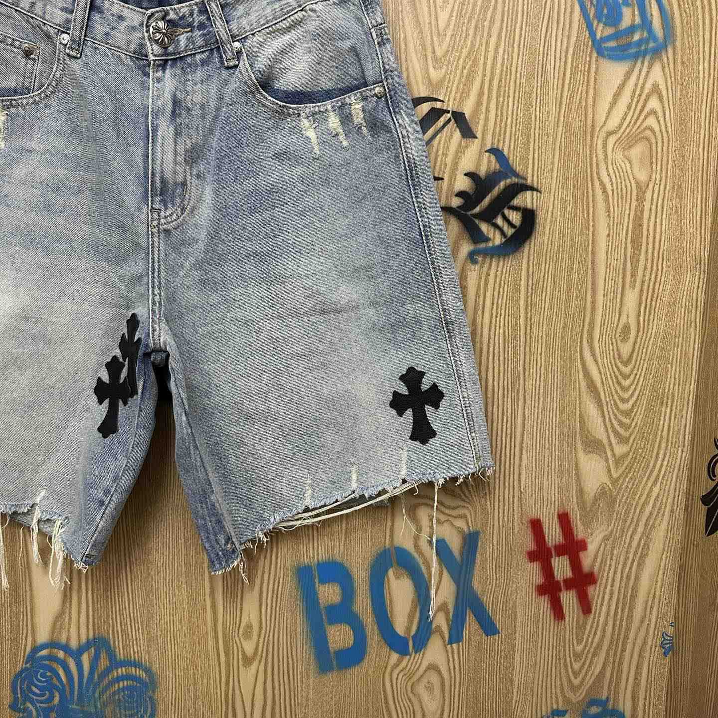 Chrome Hearts Denim Shorts - DesignerGu