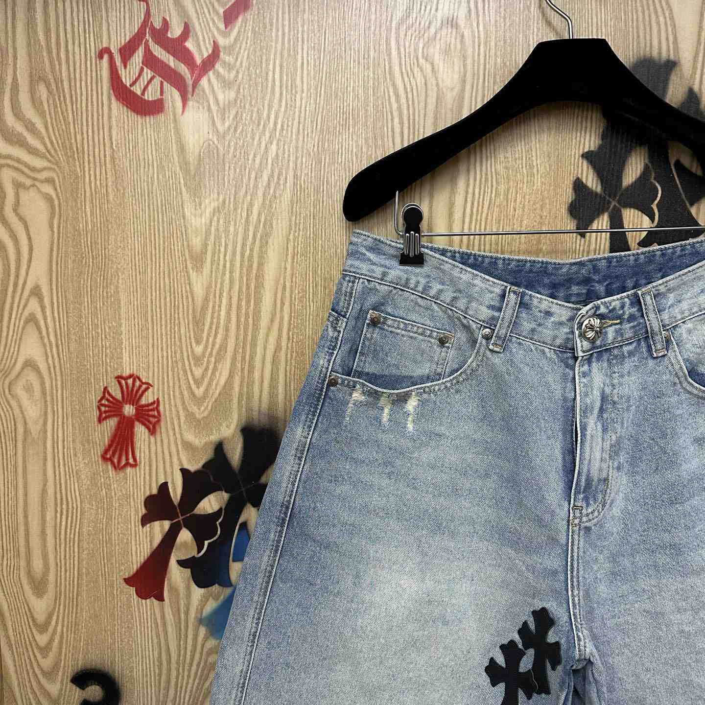 Chrome Hearts Denim Shorts - DesignerGu