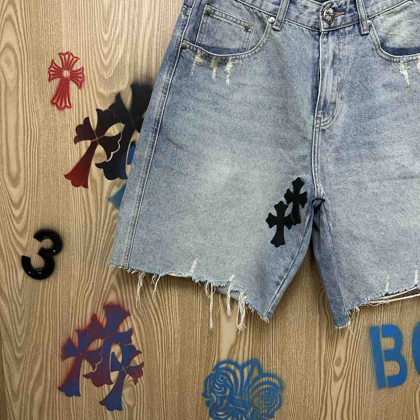 Chrome Hearts Denim Shorts - DesignerGu