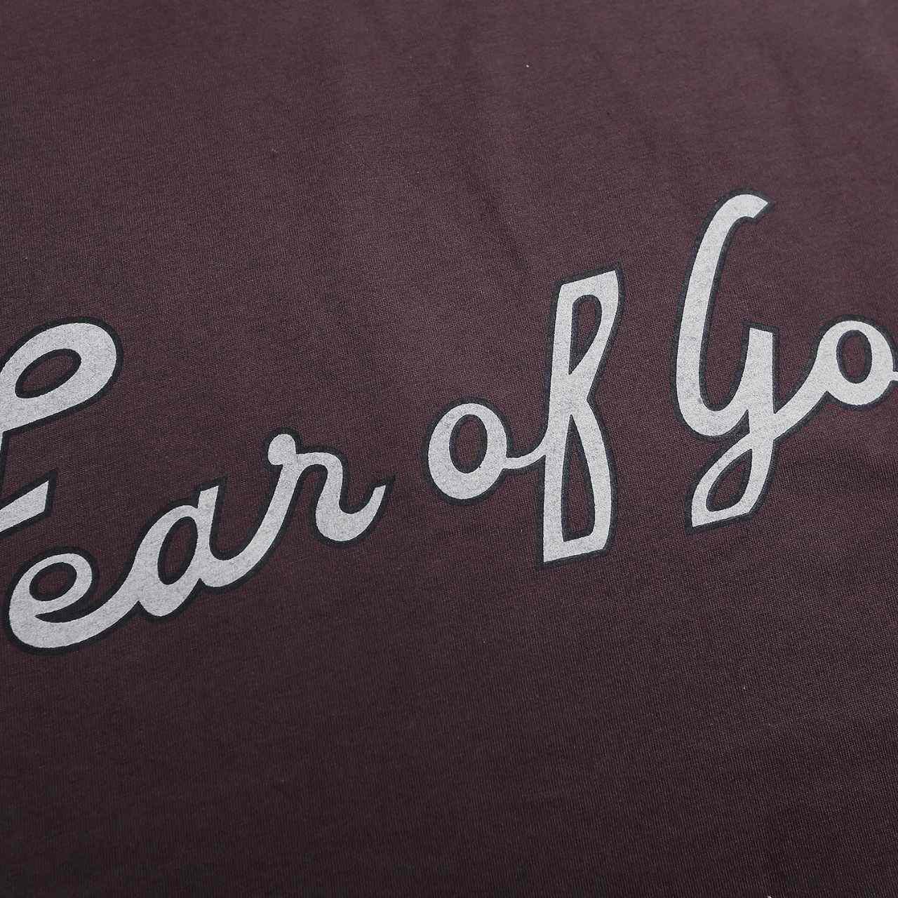 Fear Of God Logo 43 Cotton T-Shirt - DesignerGu