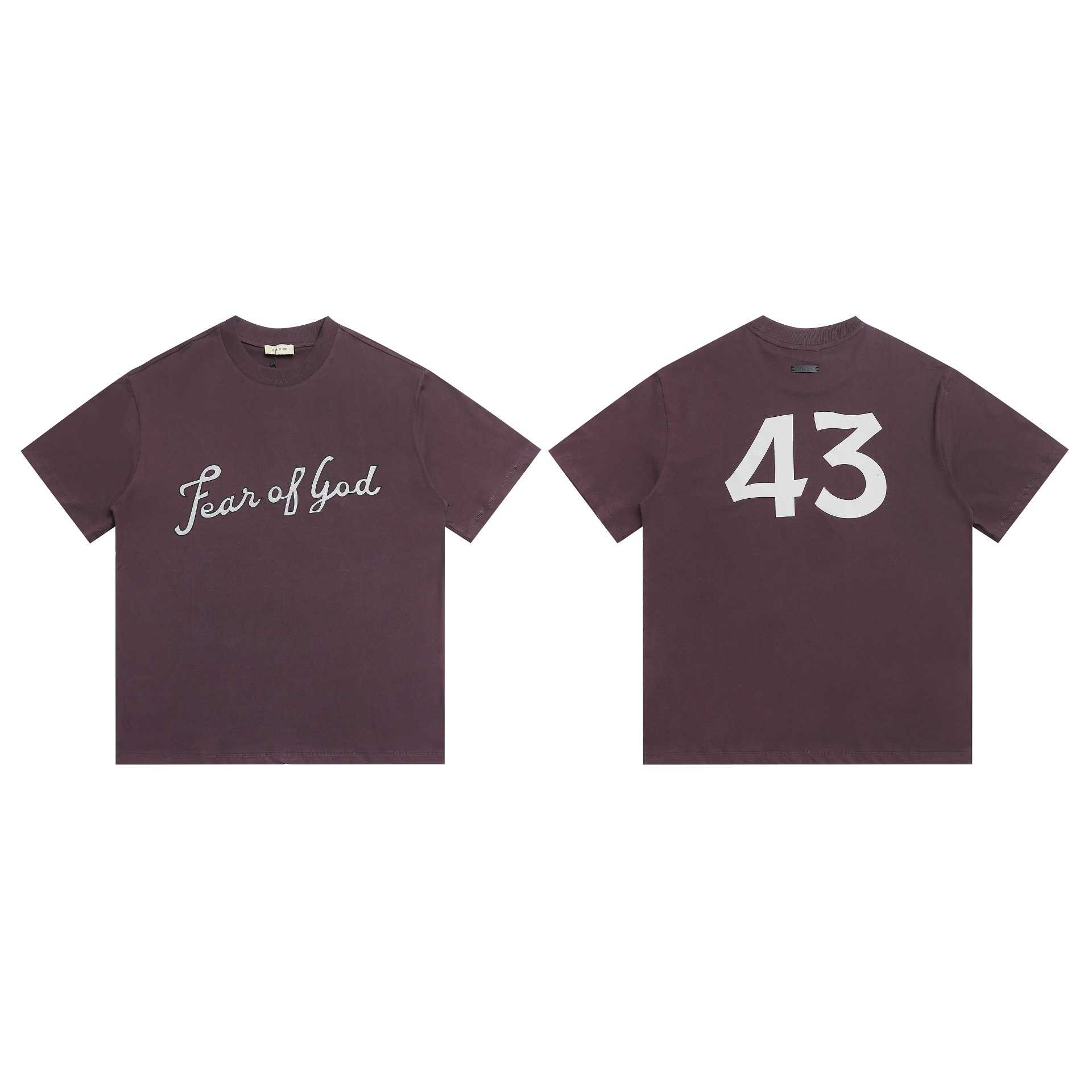 Fear Of God Logo 43 Cotton T-Shirt - DesignerGu