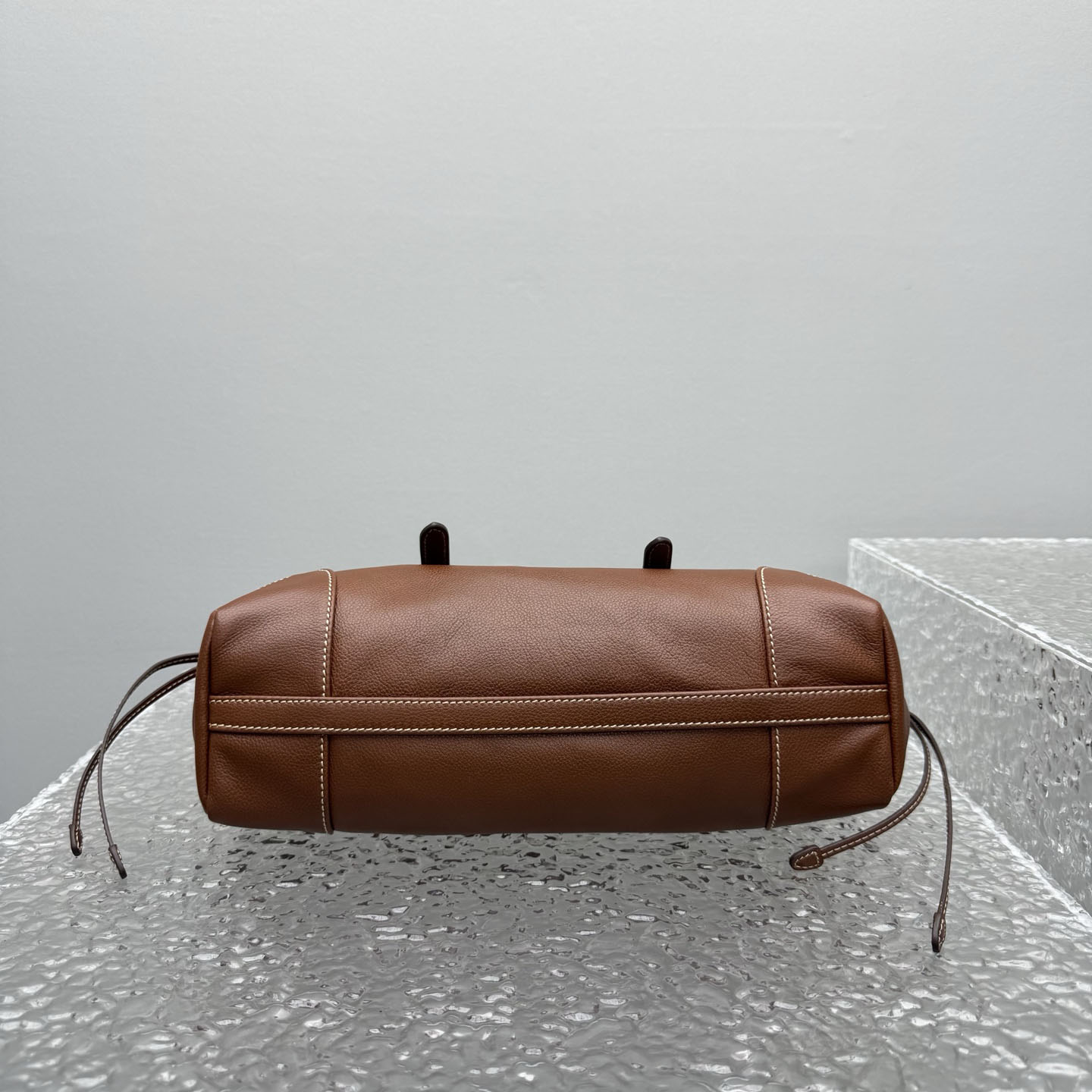 Prada Bonnie Medium Antiqued Leather Tote Bag - DesignerGu