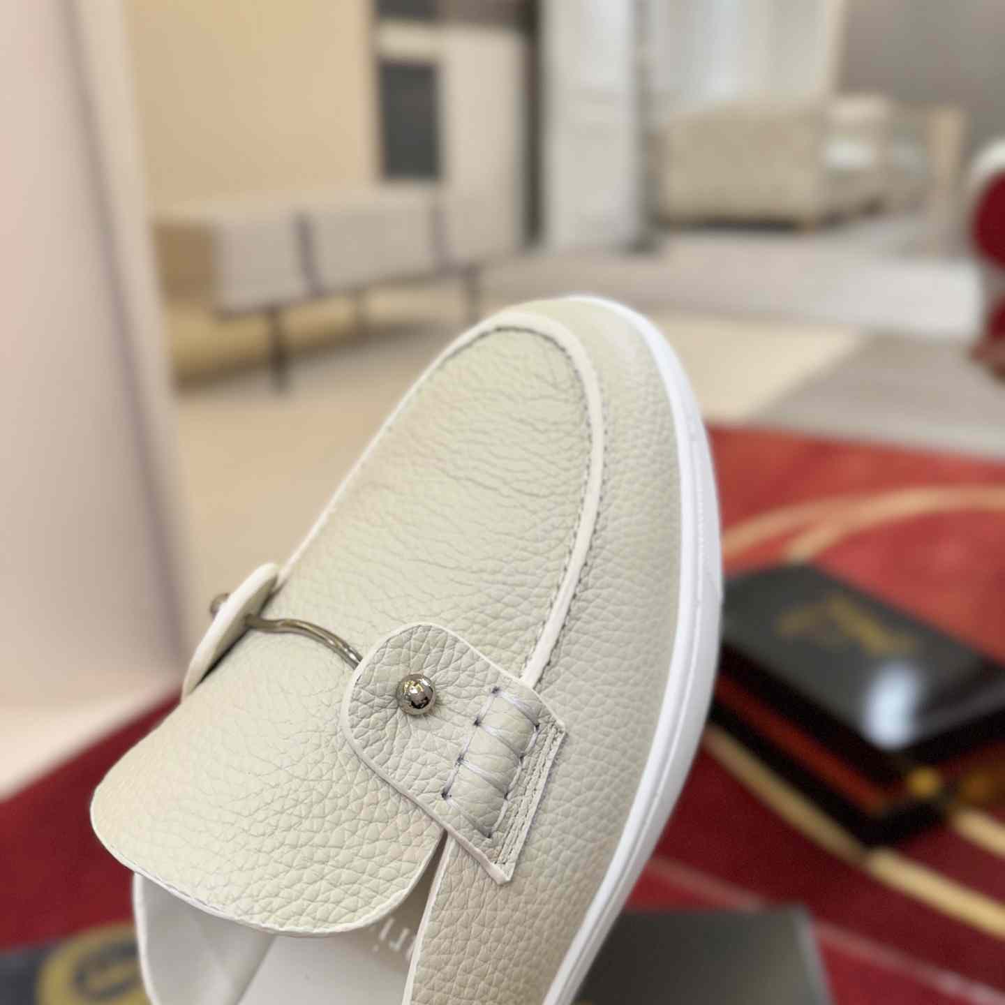 Christian Louboutin Chanme Donna Leather Boat Shoe Mules - DesignerGu