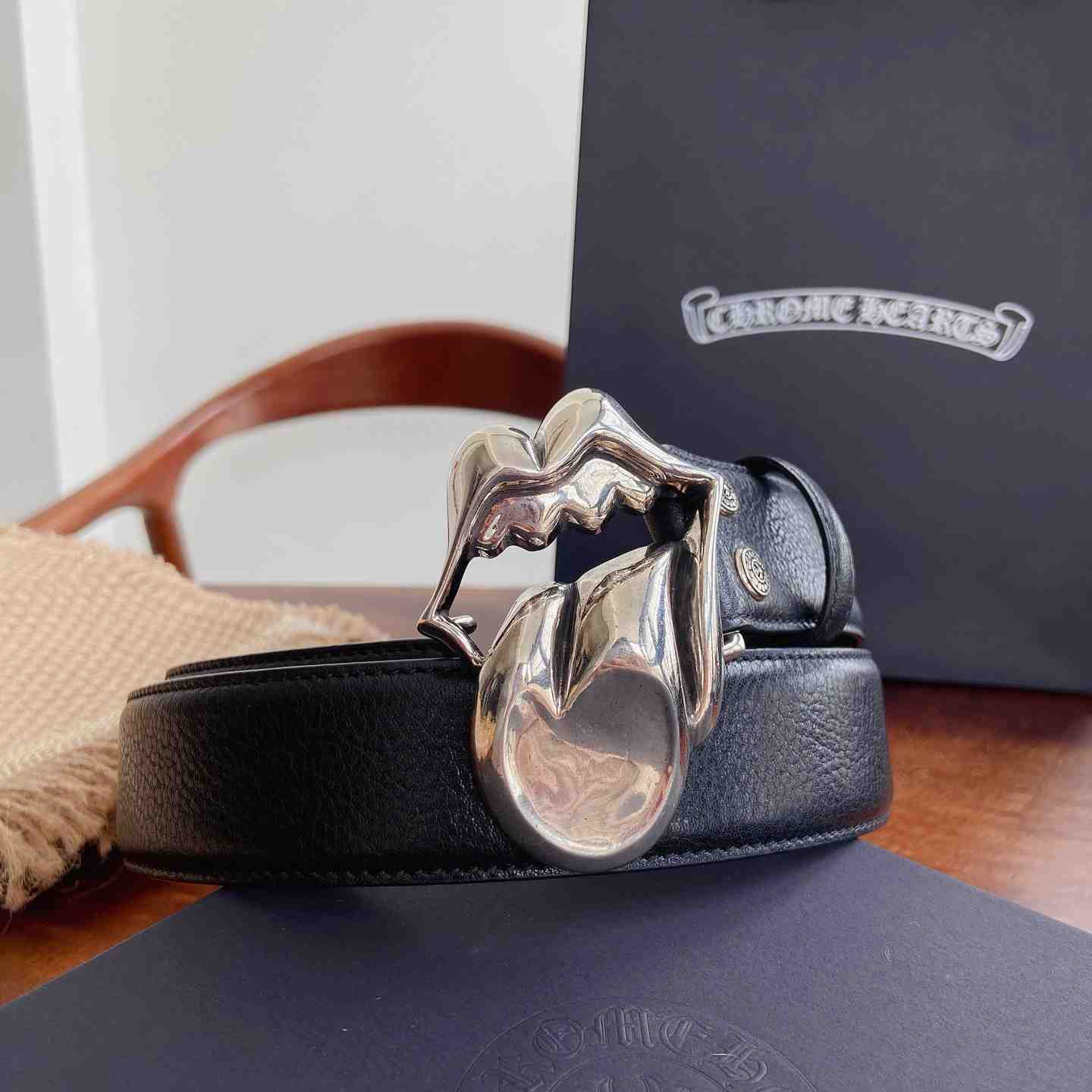 Chrome Hearts Leather Belt   - DesignerGu