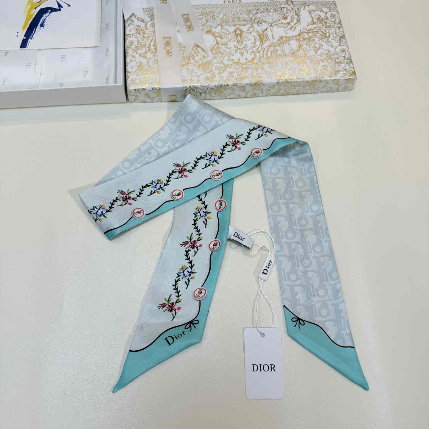 Dior Dioramour Revolution Flowers Mitzah Scarf - DesignerGu