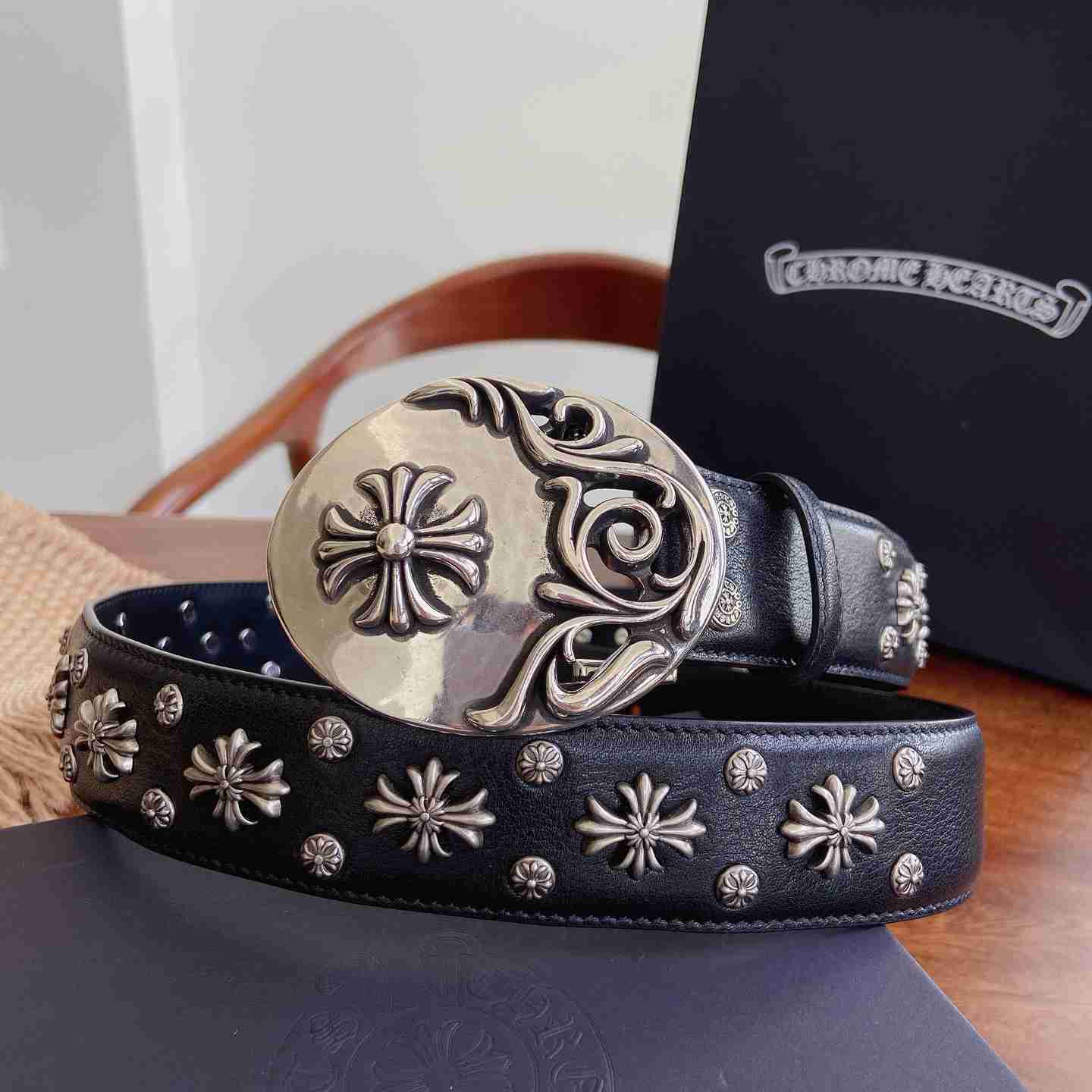 Chrome Hearts Leather Belt   - DesignerGu