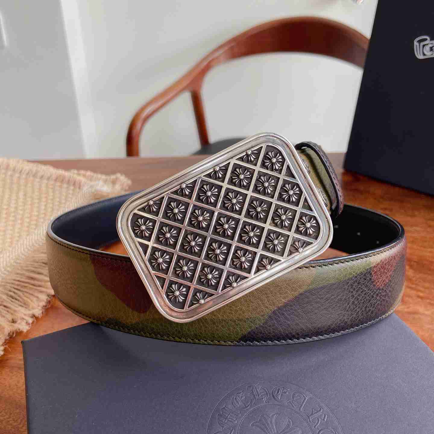 Chrome Hearts Leather Belt   - DesignerGu