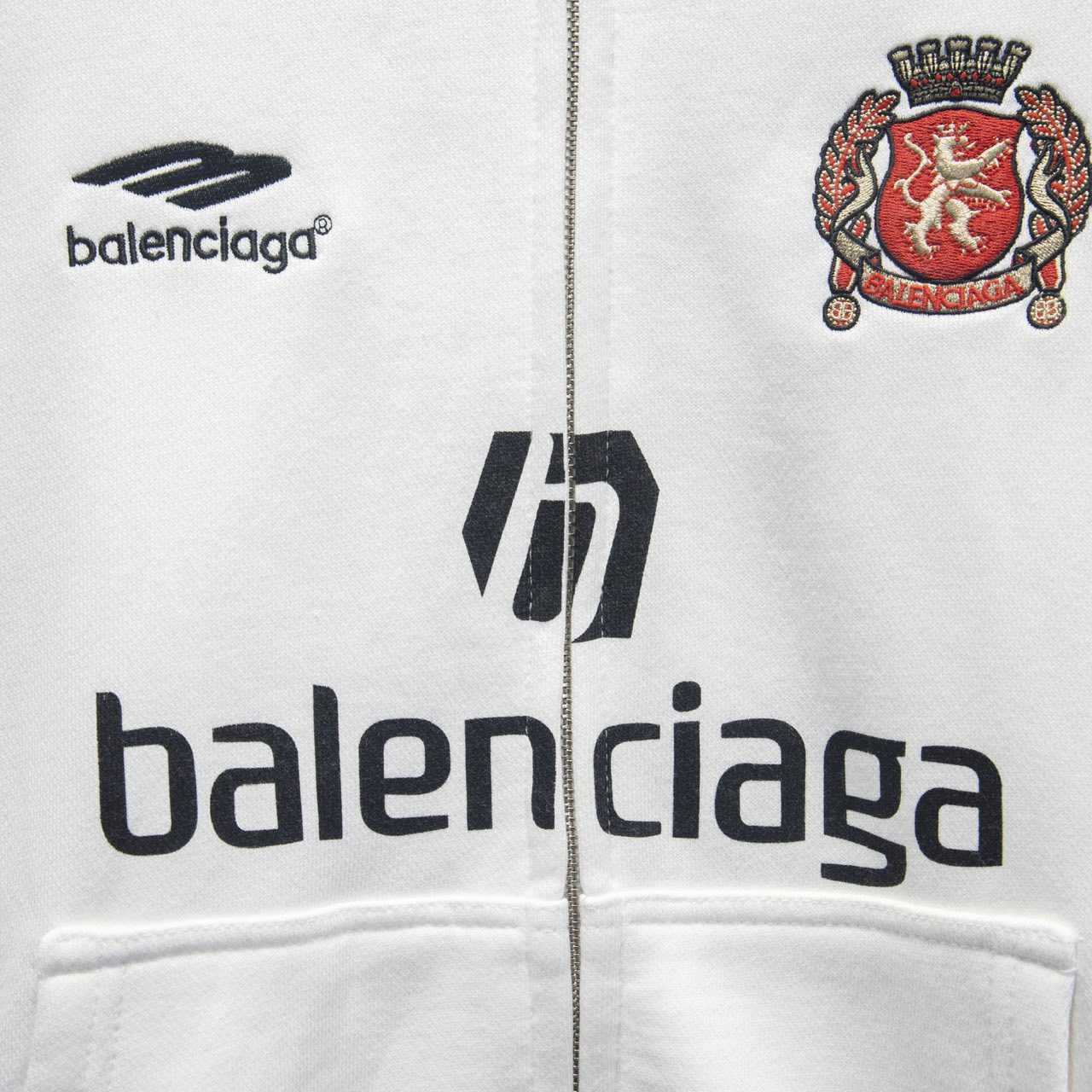 Balenciaga Soccer Paris Zip up Hoodie - DesignerGu