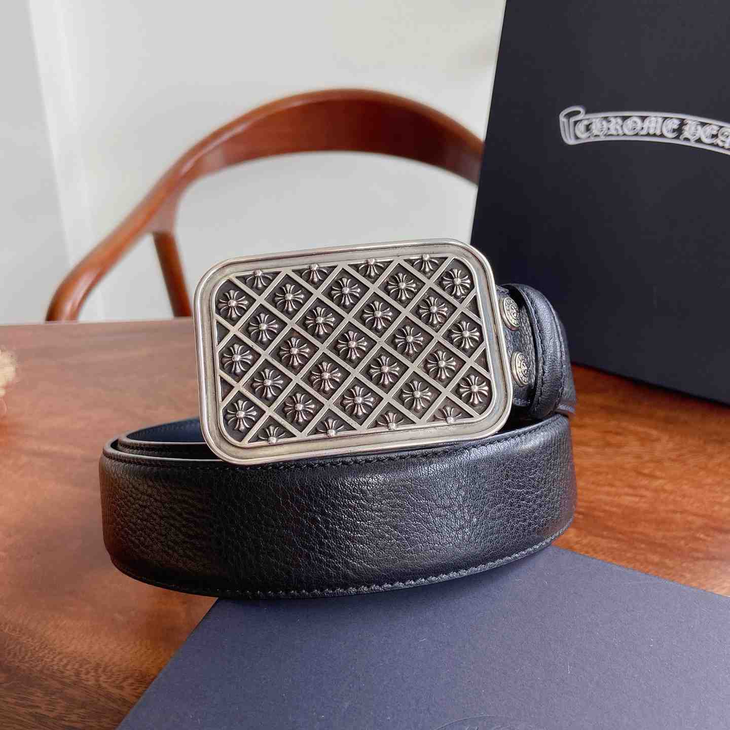 Chrome Hearts Leather Belt   - DesignerGu