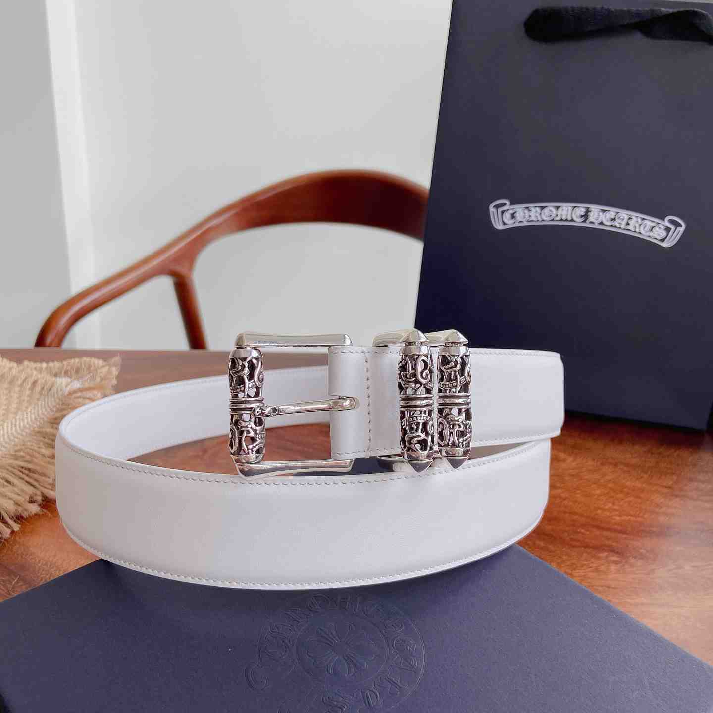 Chrome Hearts Leather Belt   - DesignerGu