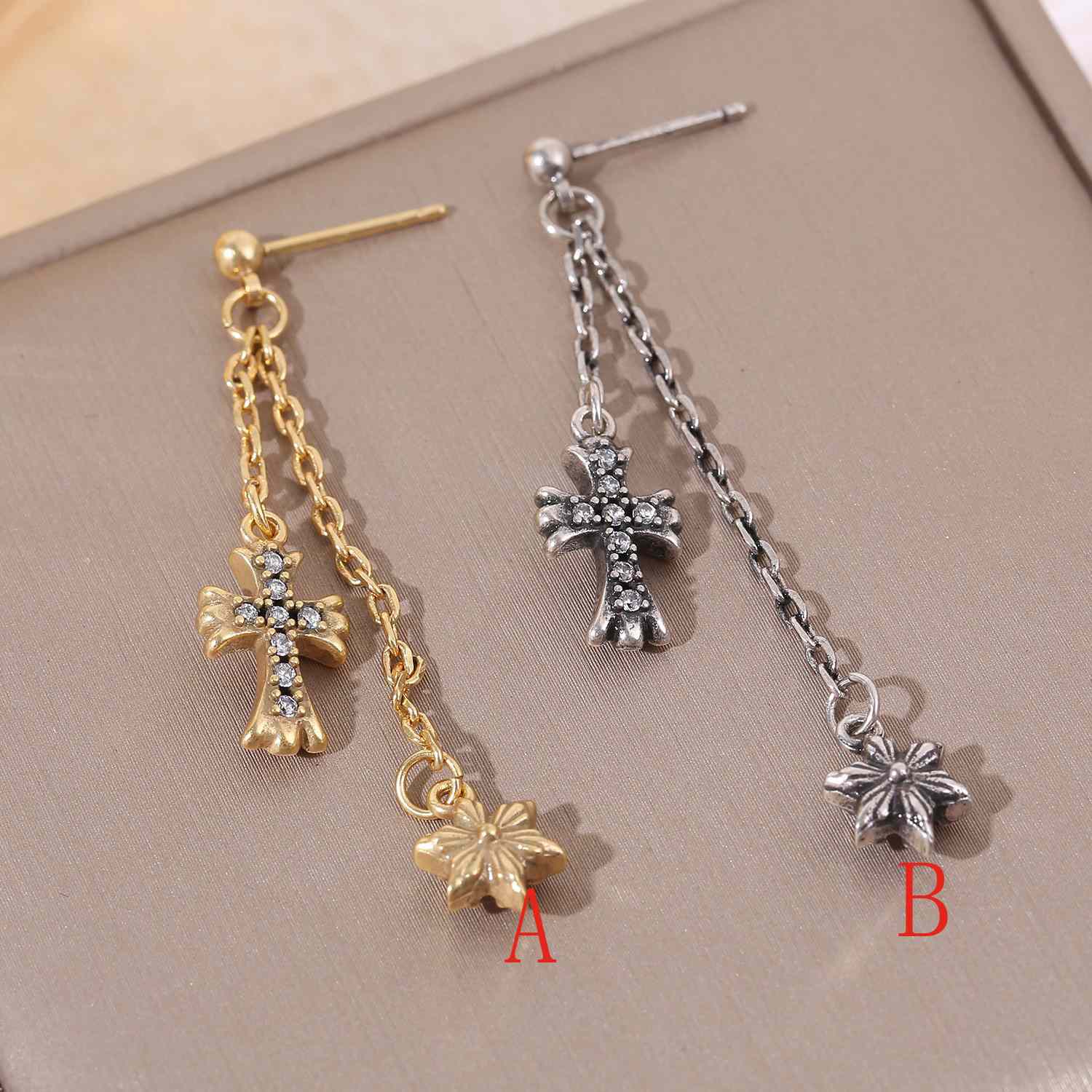 Chrome Heart Earrings - DesignerGu