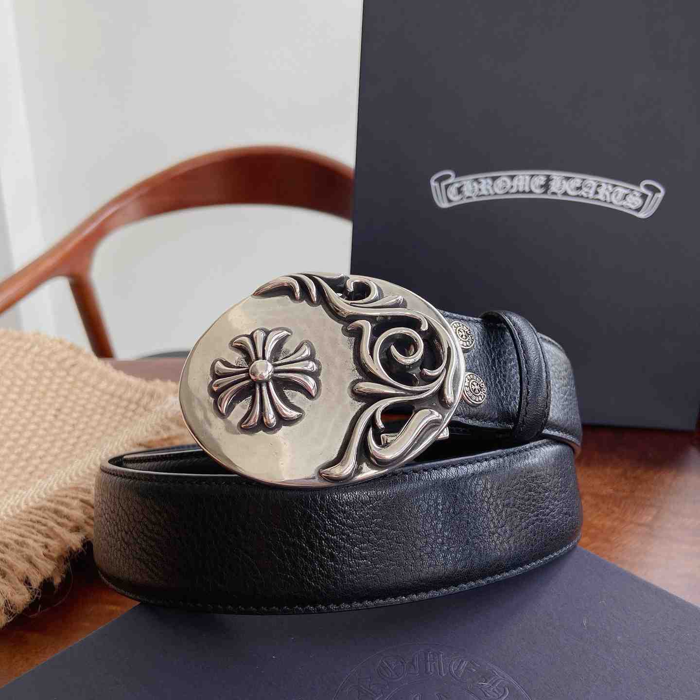 Chrome Hearts Leather Belt   - DesignerGu