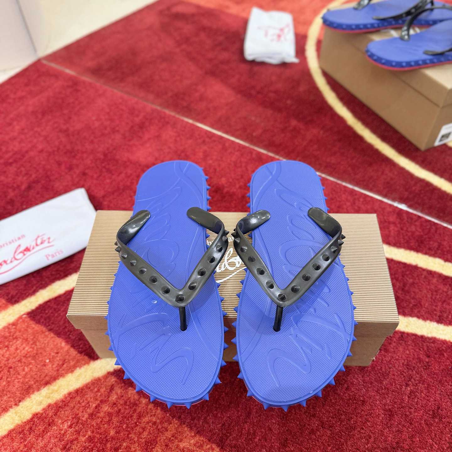 Christian Louboutin Super Loubi Flip Flops - DesignerGu