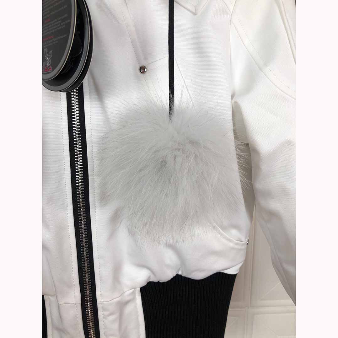 Moose Knuckles White Down Jacket  - 