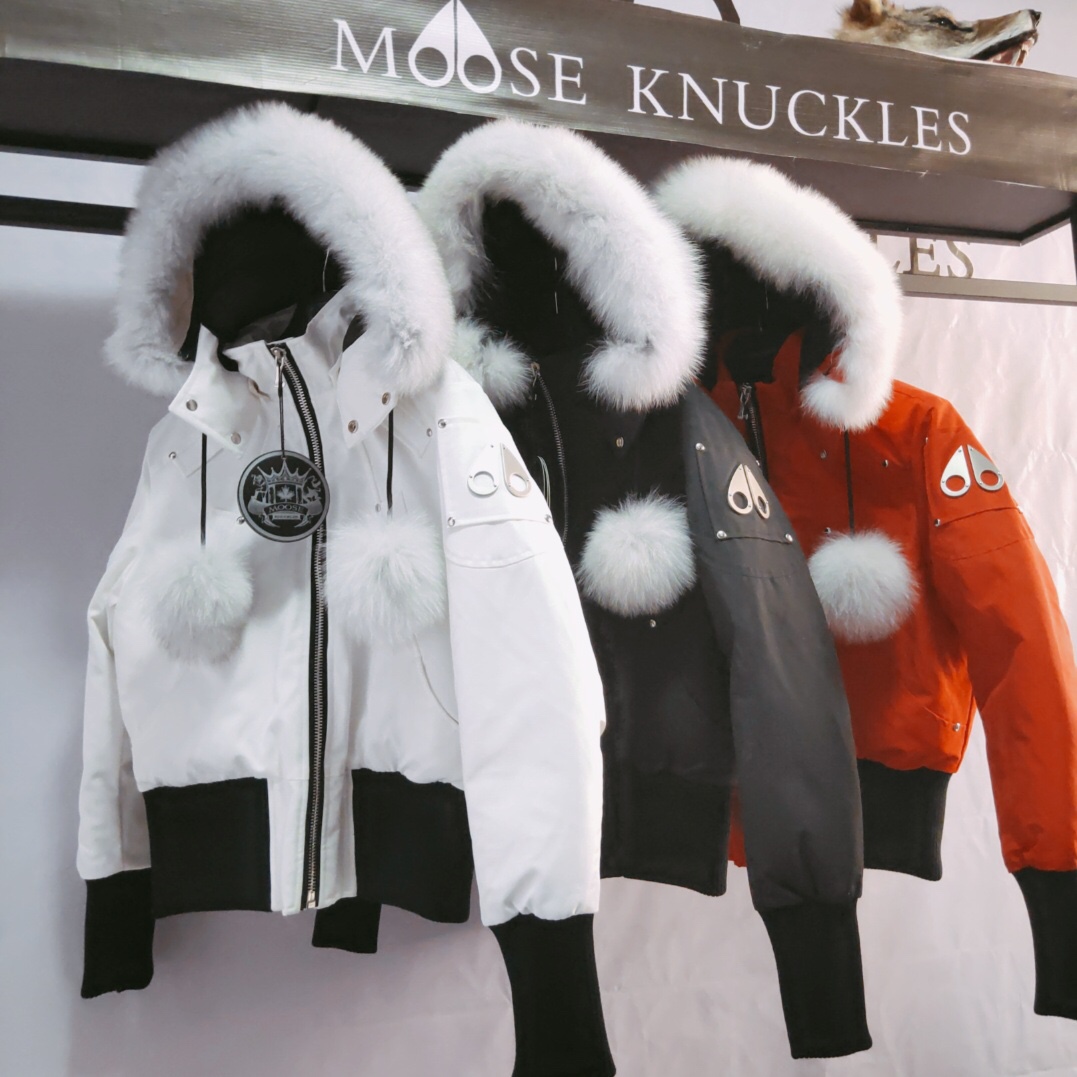 Moose Knuckles White Down Jacket  - 